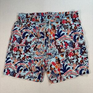 Scotch & Soda x Keoni 6" Shorts Men's 30 (measures 32) Multicolor All Over Print